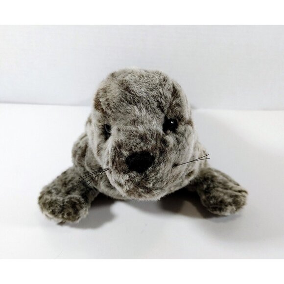 Douglas The Cuddle Toy Gray Monk Seal Realistic Plush Stuffed Animal 13" - Picture 2 of 4